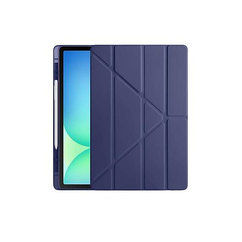 iPad Pro 13 (2024) K�l�f Kalemlikli Hugo Tablet K�l�f� - Lacivert