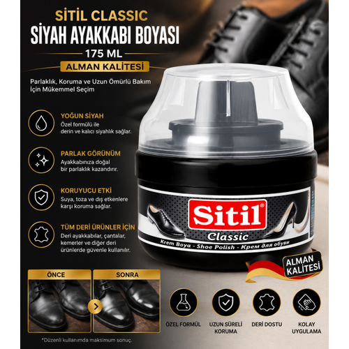 175 ML Siyah Ayakkab� Boyas� S�nger Ba�l�kl� Parlat�c� Krem | Deri Ayakkab� Bak�m ve Koruyucu Bak�m Kremi