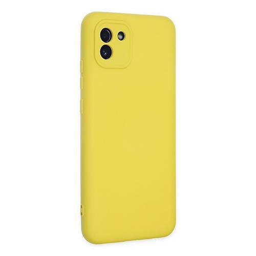 Galaxy A03 K�l�f Nano i�i Kadife Silikon - Sar�