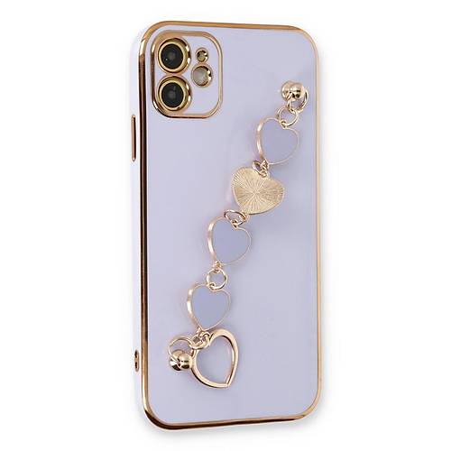 iPhone 12 K�l�f Esila Silikon - Lila