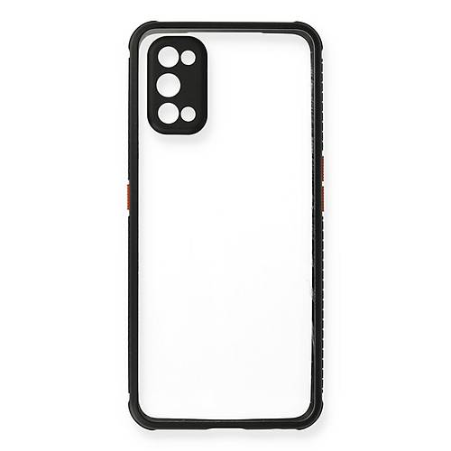 Realme 7 Pro K�l�f Miami �effaf Silikon - Siyah
