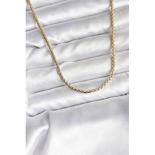 14K Gold Renk Kaplama Zincir Model CM Kad�n Kolye