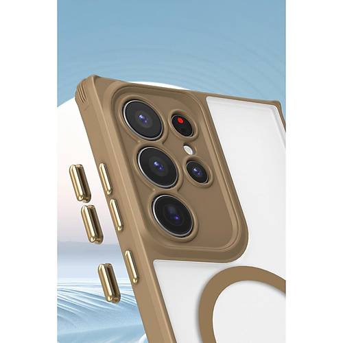 Galaxy S24 Ultra K�l�f Enka Magsafe Silikon K�l�f - Siyah