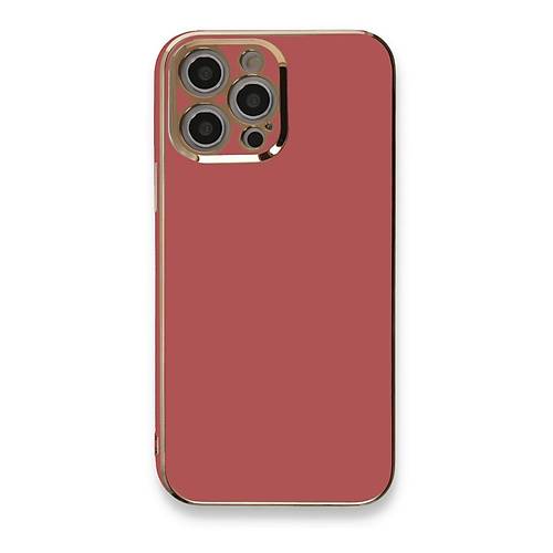 iPhone 12 Pro K�l�f Volet Silikon - K�rm�z�