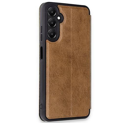 Galaxy A35 5G K�l�f Flip Cover - Taba