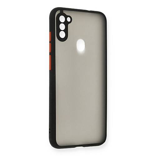 Galaxy A11 K�l�f Montreal Silikon Kapak - Siyah