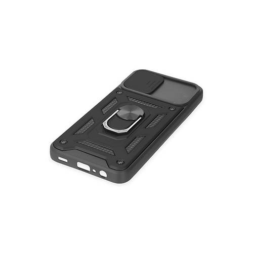 Galaxy A03 K�l�f Pars Lens Y�z�kl� Silikon - Siyah
