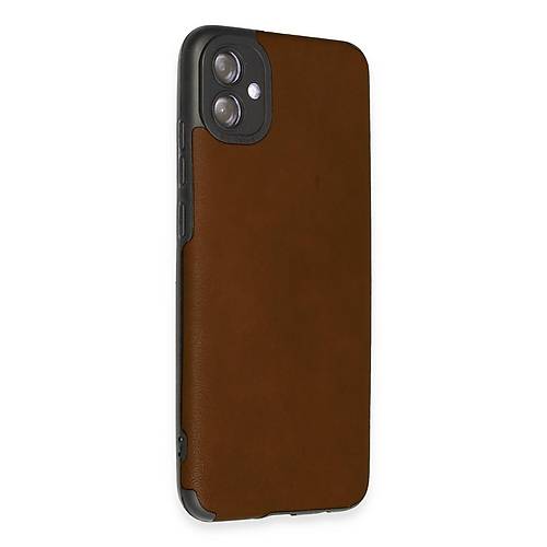 Galaxy A04E K�l�f Loop Deri Silikon - Kahverengi