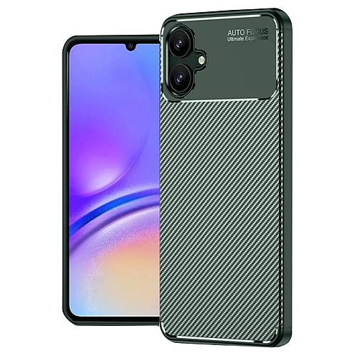 Galaxy A06 K�l�f Auto Focus Karbon Kapak - Koyu Ye�il
