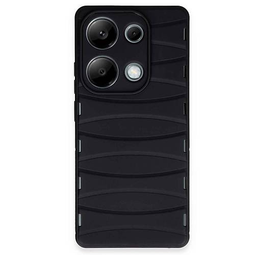Redmi Note 13 Pro 4G K�l�f Bibercas Silikon Kapak - Siyah