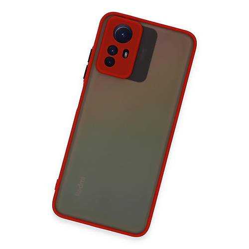 Redmi Note 12S K�l�f Montreal Silikon Kapak - K�rm�z�