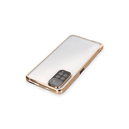 Redmi Note 11 K�l�f Razer Lensli Silikon - Gold
