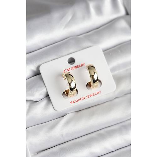 14K Gold Renk Kaplama Halka CM Kad�n K�pe