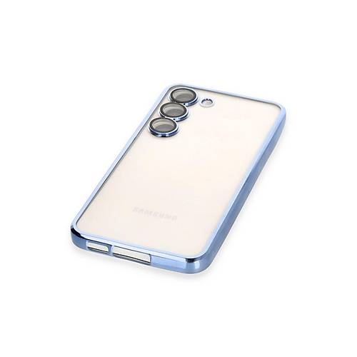 Galaxy S23 Plus K�l�f Razer Lensli Silikon - A��k Mavi