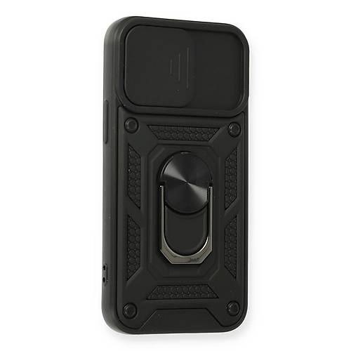 iPhone 12 Mini K�l�f Pars Lens Y�z�kl� Silikon - Siyah