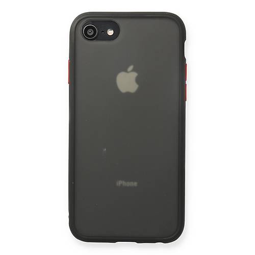 iPhone 7 K�l�f Montreal Silikon Kapak - Siyah