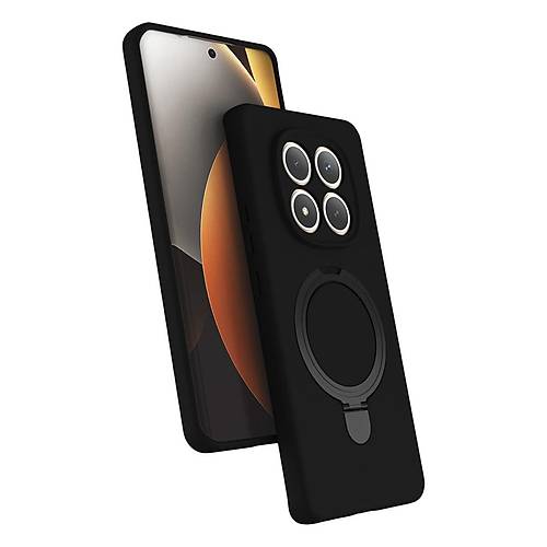 Redmi Note 15 Pro 5G Regal Magsafe Standl� Kapak - Siyah