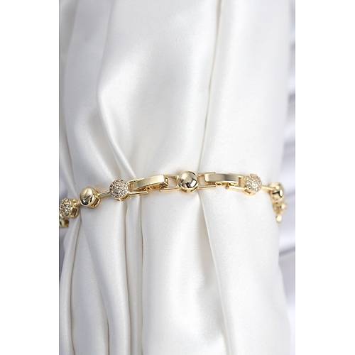 Pirin� VIP Seri Gold Renk Top�uk Model Kad�n Bileklik
