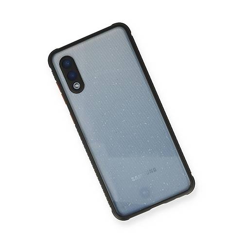 Galaxy A02 K�l�f Miami �effaf Silikon - Siyah