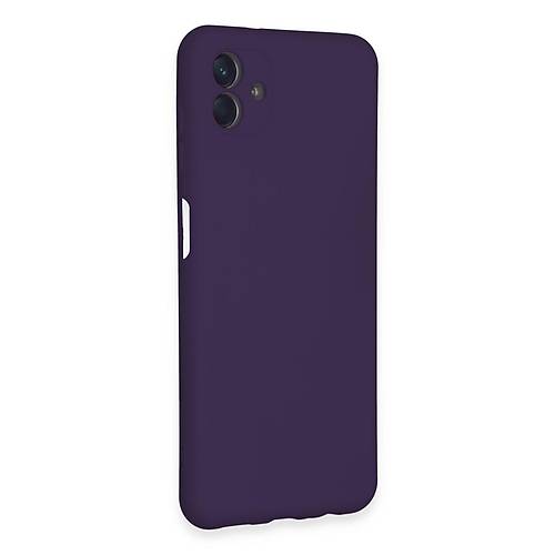 Galaxy A04E K�l�f Nano i�i Kadife Silikon - Mor
