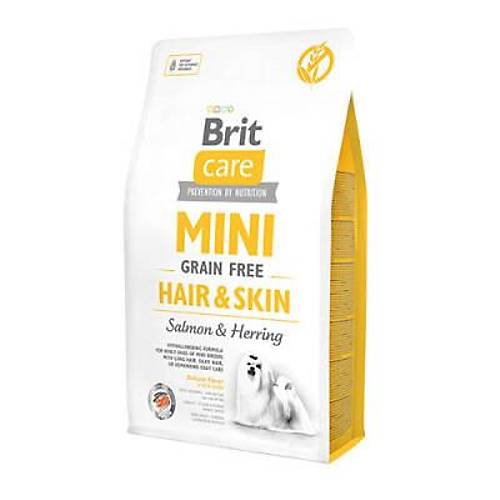 Mini Hair Skin Somonlu ve Ringa Bal�kl� K���k Irk Tah�ls�z Yeti�kin K�pek Mamas� 2 Kg