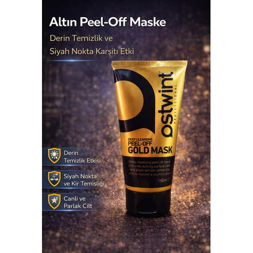 Alt�n Peel Off Maske 150 ml Derin Temizleyici Siyah Nokta Kar��t� Cilt Ar�nd�r�c� Y�z Maskesi