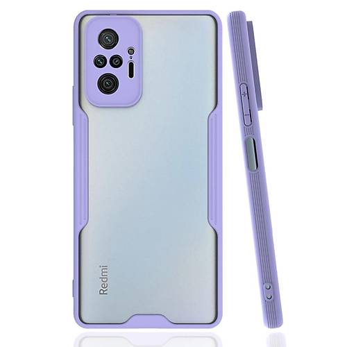 Redmi Note 10 Pro K�l�f Platin Silikon - Lila