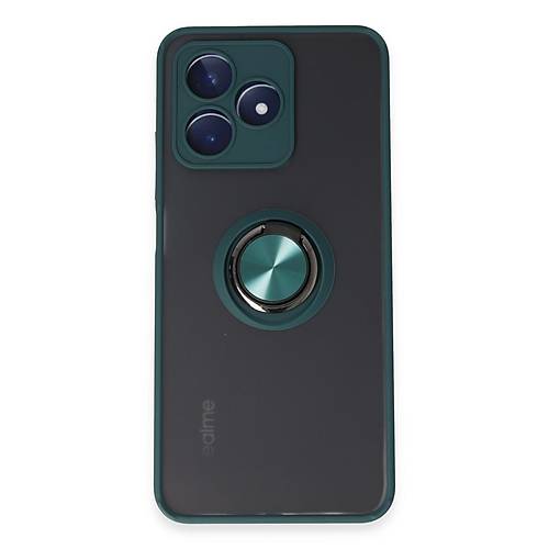 Realme C53 K�l�f Montreal Y�z�kl� Silikon Kapak - Ye�il