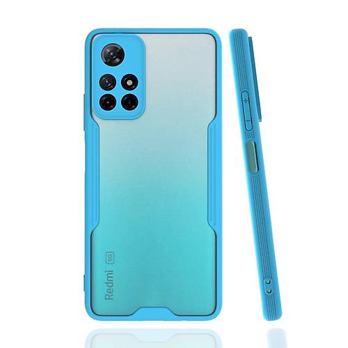 Redmi Note 11T K�l�f Platin Silikon - Mavi