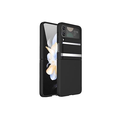 Galaxy Z Flip 3 K�l�f Belt Flip Kapak - Siyah
