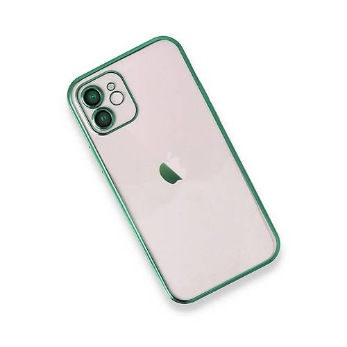 iPhone 12 K�l�f Razer Lensli Silikon - Ye�il