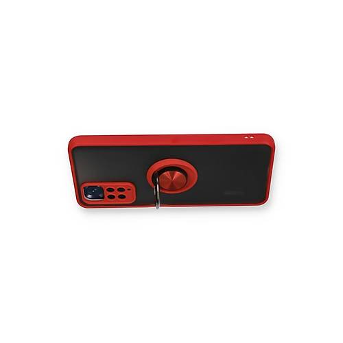 Redmi Note 11 K�l�f Montreal Y�z�kl� Silikon Kapak - K�rm�z�