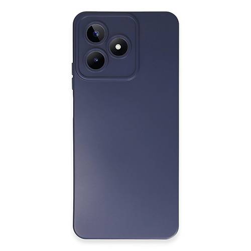 Realme C53 K�l�f Nano i�i Kadife Silikon - Lacivert