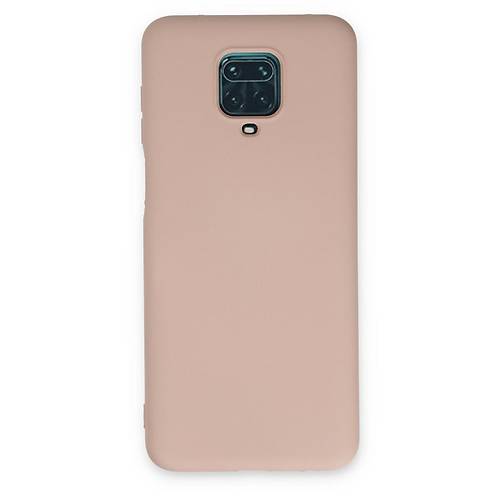 Redmi Note 9 Pro K�l�f Nano i�i Kadife Silikon - Pudra