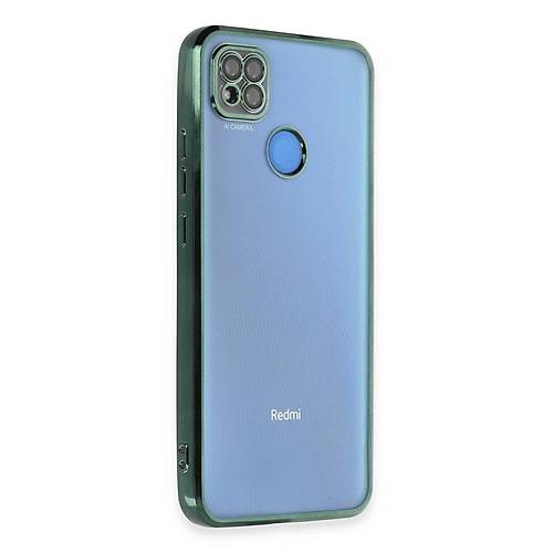 Redmi 9C K�l�f Razer Lensli Silikon - Ye�il