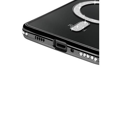 Redmi 14C Joke Simli Magneticsafe K�l�f - Siyah