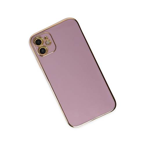 iPhone 12 K�l�f Volet Silikon - Mor