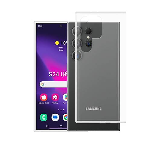 Galaxy S24 Ultra K�l�f L�x �effaf Silikon