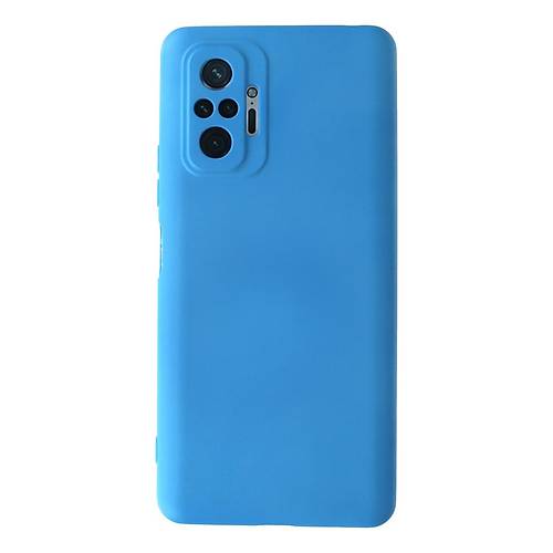 Redmi Note 10 Pro K�l�f Nano i�i Kadife Silikon - Mavi