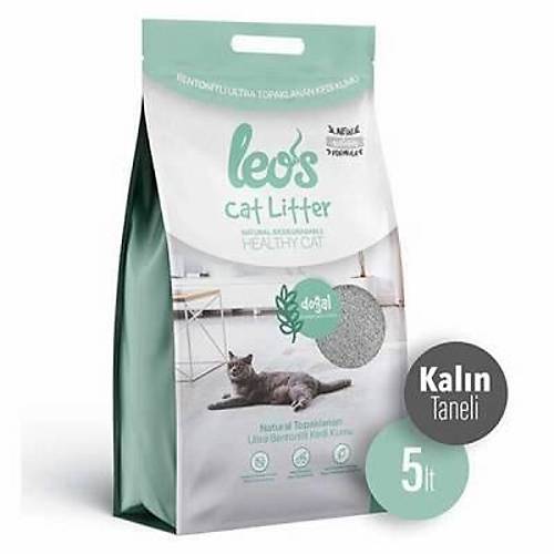 Cat Litter Do�al Bentonit Kal�n Taneli Kedi Kumu 2x5 Lt