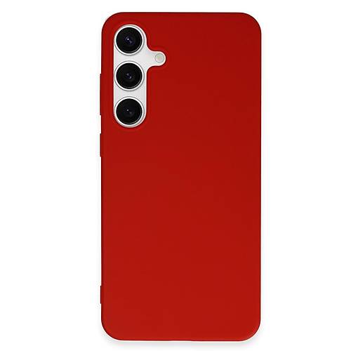 Galaxy S24 Plus K�l�f First Silikon - K�rm�z�