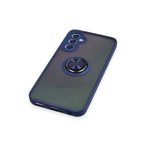 Galaxy A24 4G K�l�f Montreal Y�z�kl� Silikon Kapak - Lacivert