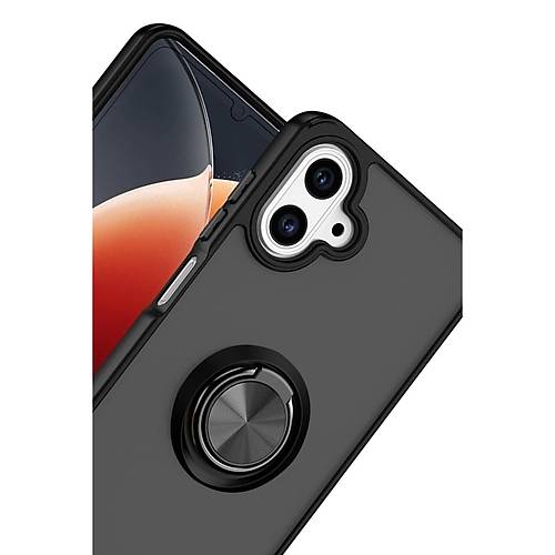 Galaxy A07 4G Montreal Y�z�kl� Silikon Kapak - Siyah