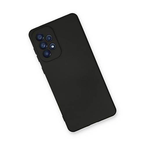 Galaxy A53 5G K�l�f Nano i�i Kadife Silikon - Siyah