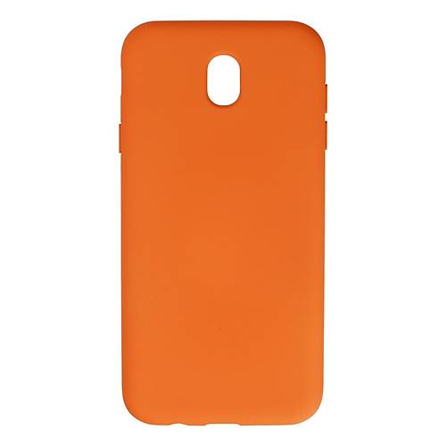 Galaxy J7 Pro / J730 K�l�f Nano i�i Kadife Silikon - Turuncu
