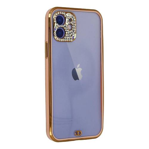 iPhone 12 K�l�f Liva Ta�l� Silikon - Pembe