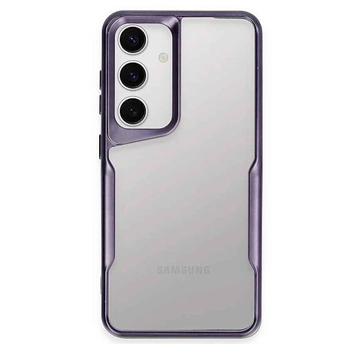 Galaxy S24 K�l�f Boyi Silikon Kapak - Derin Mor