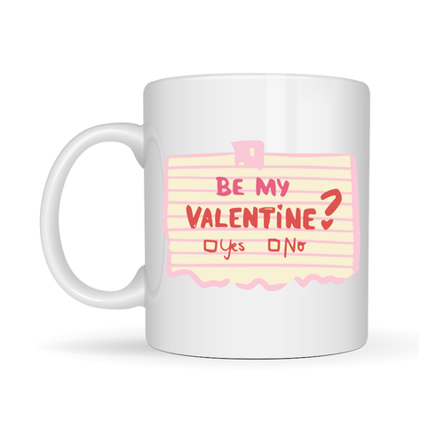 Be My Valentine Porselen Kupa � Model 8 Sevgiliye �zel Romantik Tasar�m
