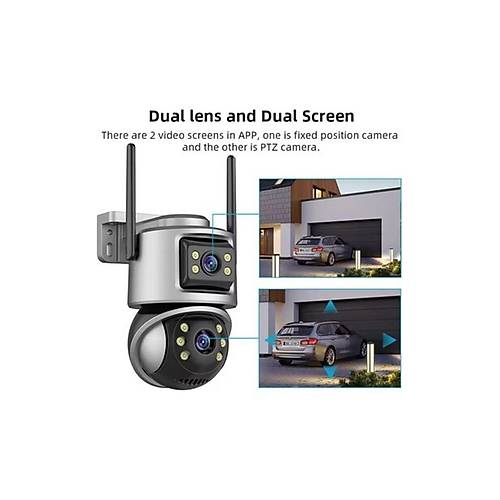 CMR61 D�� Mekan Dual-Lens 8MP WiFi Kamera