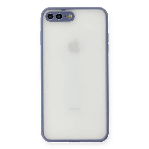 iPhone 7 Plus K�l�f Montreal Silikon Kapak - Gri